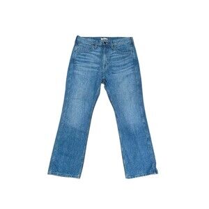 Blue Ranchwear Mens Blue High Rise Straight Casual Denim Jeans Size 38Wx30L